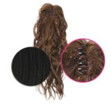 Hairdo Wavy Clip Ponytail Black 46cm - wavy ponytail