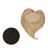 Hairdo Topper Top It Off R6 Medium Brown - toupee with removable clips