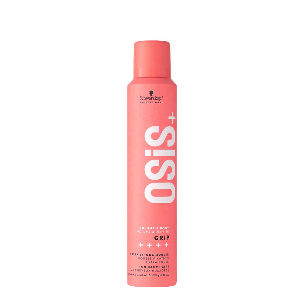 Schwarzkopf Osis Volume & Body Grip 200ml - extra strong hold volumizing mousse