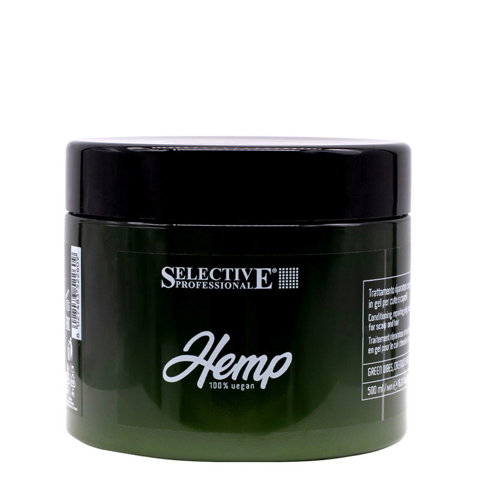 Selective Professional Hemp Jelly Mask 500ml - repairing jelly mask for scalp and hair