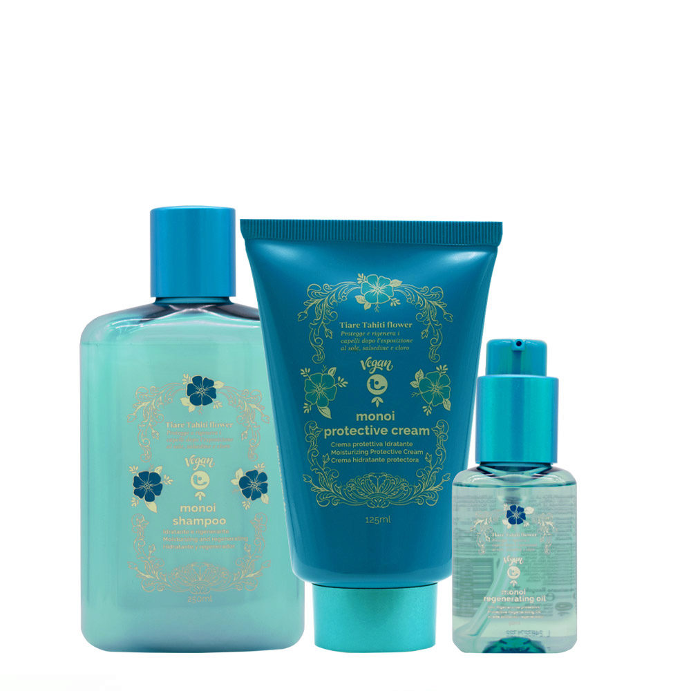 Tecna Paradise Beach Monoi Shampoo 250ml  Cream 125ml Oil 50ml