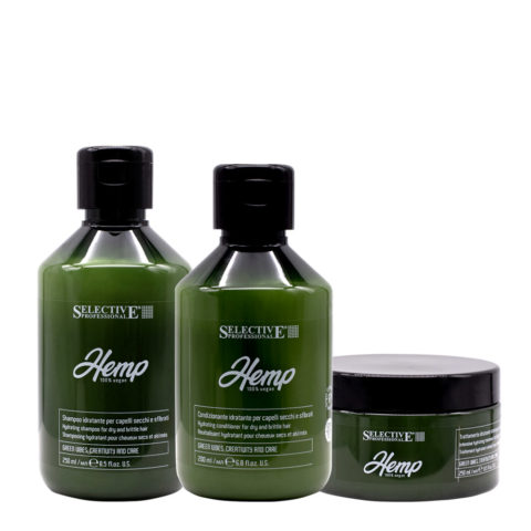 Selective Professional Hemp Shampoo 250ml Conditioner 200ml Mask 250ml