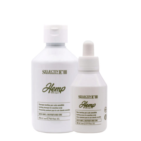 Selective Professional Hemp Lenitive Shampoo 250ml Serum 100ml