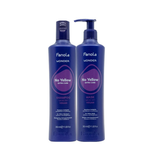Fanola Wonder No Yellow Extra Care Shampoo 350ml Mask 350ml