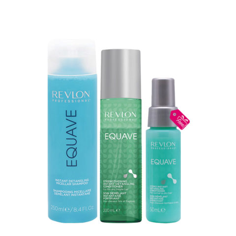 Revlon Equave Instant Detangling Micellar Shampoo 250ml Conditioner 200ml + Conditioner 50ml FREE