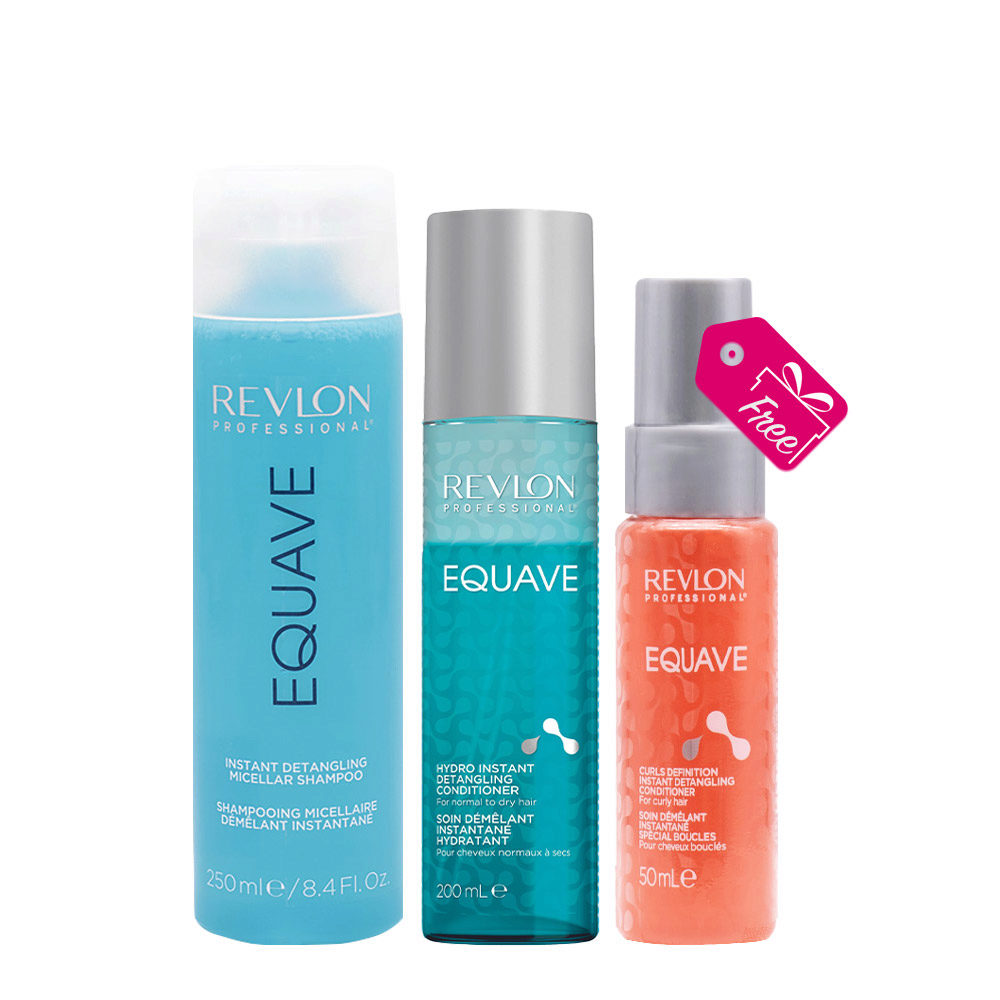 Revlon Equave Instant Detangling Micellar Shampoo 250ml Conditioner 200ml + Conditioner 50ml FREE