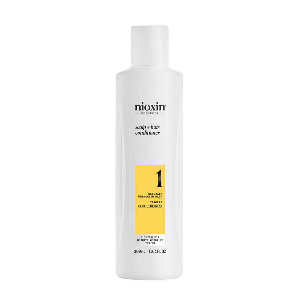 Nioxin Sistema 1 Scalp + Hair Conditioner 300ml - fortifying conditioner for lightly thinned hair