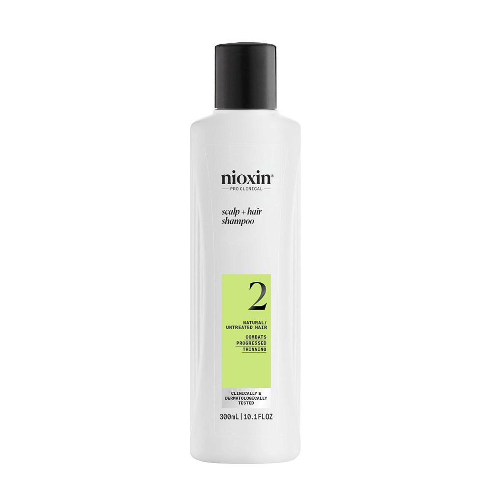 Nioxin Sistema 2 Scalp + Hair Shampoo 300ml - natural hair shampoo with advanced thinning