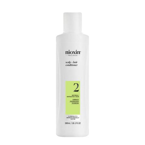 Nioxin Sistema 2 Scalp + Hair Conditioner 300ml - fortifying conditioner for hair with advanced thinning