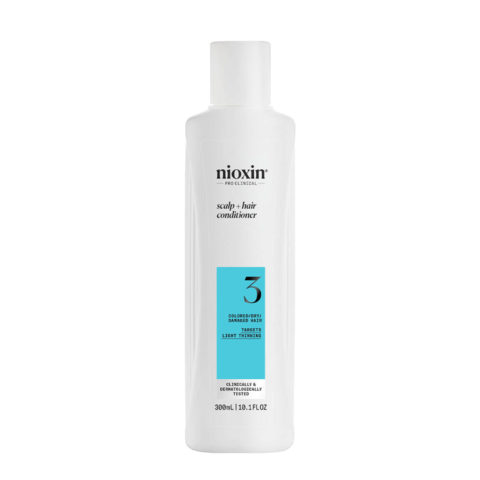 Nioxin Sistema 3 Scalp + Hair Conditioner 300ml - damaged hair fortifying conditioner