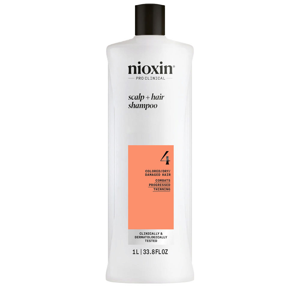 Nioxin Sistema 4 Scalp + Hair Shampoo 1000ml - fortifying shampoo damaged hair