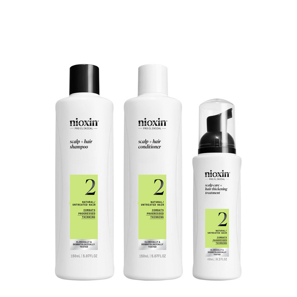 Nioxin Sistema 2 Kit Shampoo 150ml Conditioner 150ml Treatment 40ml - advanced thinning kit