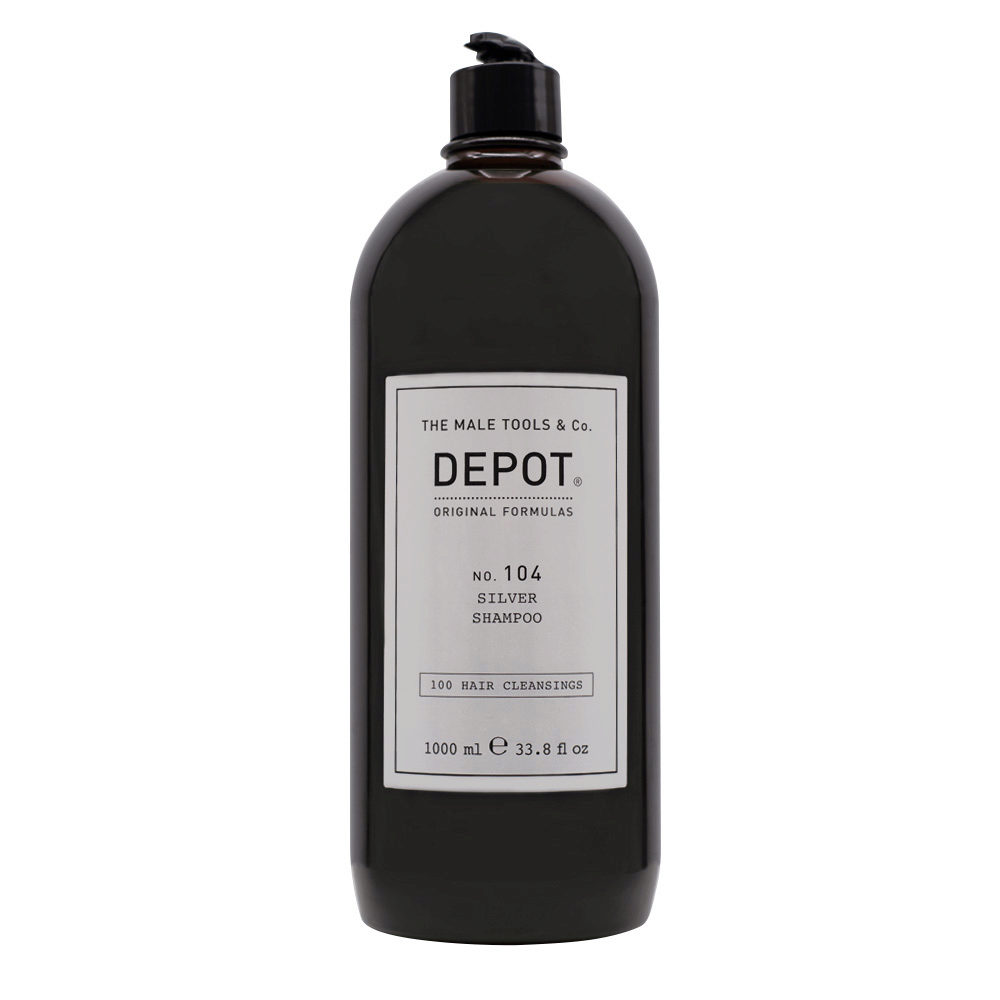 Depot Hair Cleansing No. 104 Silver Shampoo 1000ml - shampoo for blonde, gray and white hair