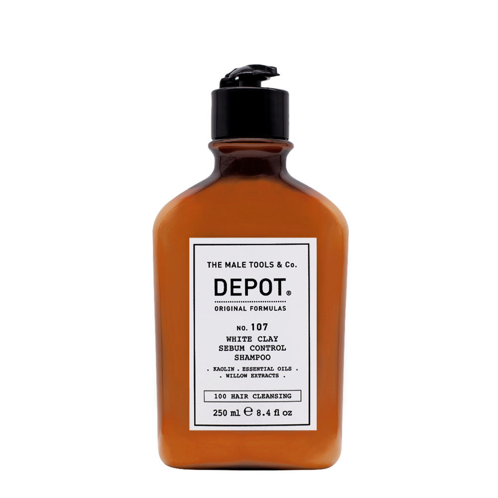 Depot Hair Cleansing No. 107 White Clay Sebum Control Shampoo 250ml - oily scalp shampoo