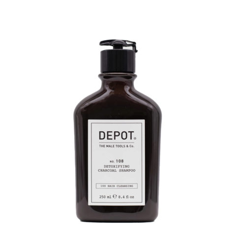 Depot Hair Cleansing No. 108 Detoxifying Charchoal Shampoo 250ml - detoxifying shampoo