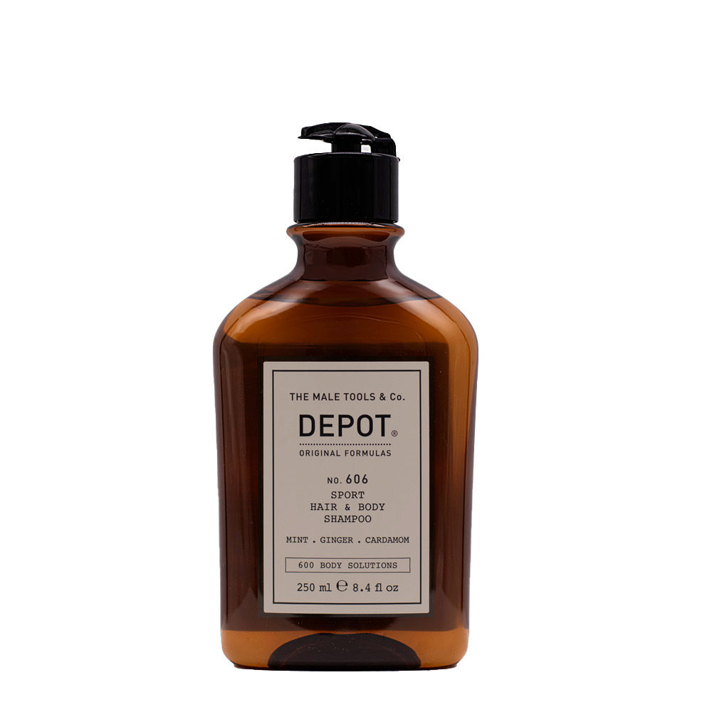 Depot Body Solutions No. 606 Sport Hair & Body Shampoo 250ml - hair and body shampoo