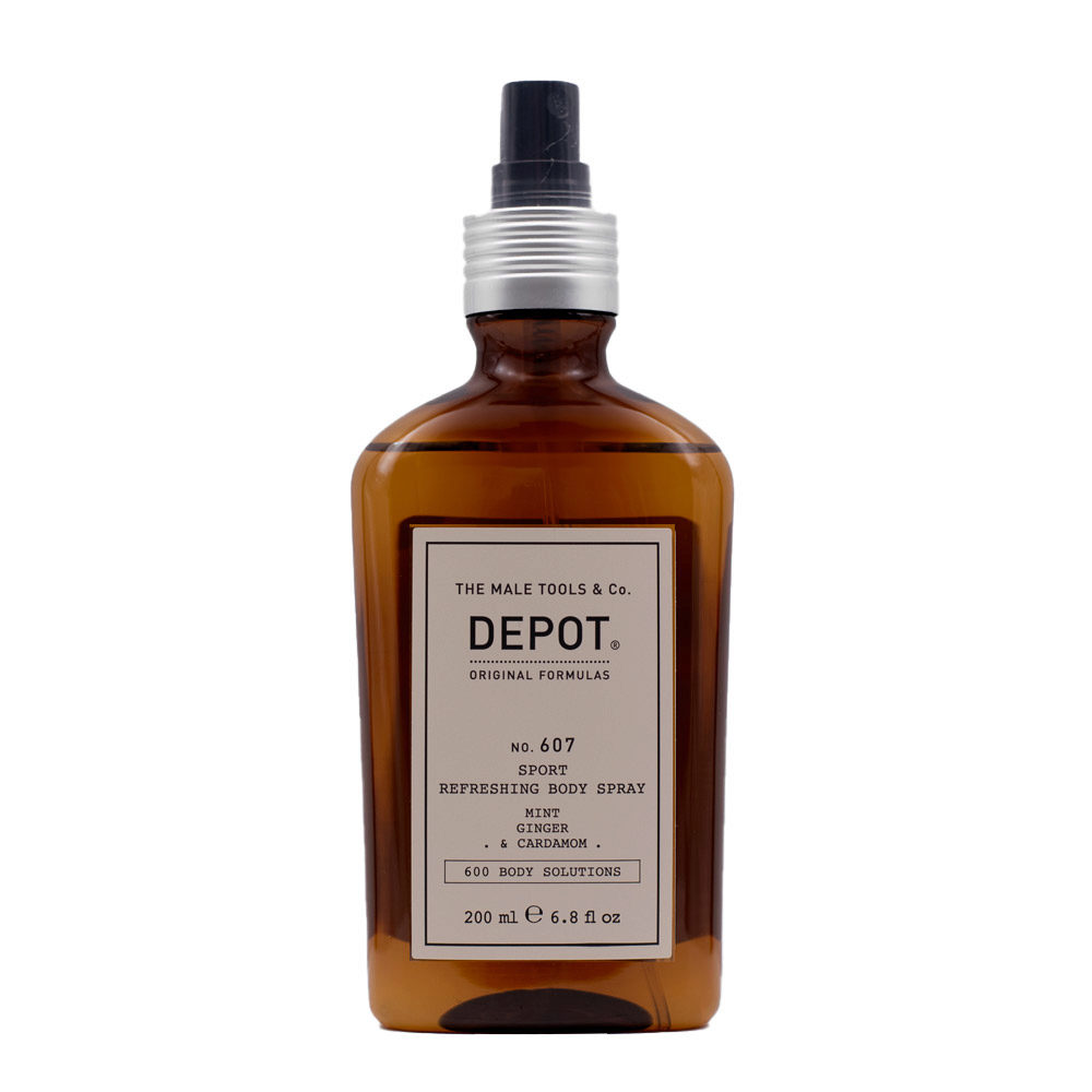 Depot Body Solutions No. 607 Sport Refreshing Body Spray 200ml - refreshing and hydrating lotion