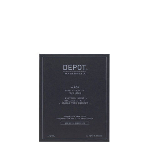 Depot Skin Specifics No.808 Deep Hydration Face Mask 12 pcs - intensive nourishing masks kit