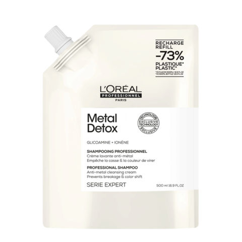 L'Oreal Professionnel Paris Serie Expert Metal Detox Shampoo Refill 500ml - eco-refill purifying shampoo