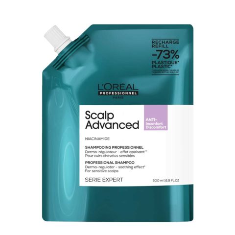 L'Oreal Professionnel Paris Scalp Advanced Anti-Discomfort Shampoo Refill 500ml