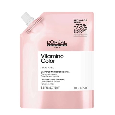 L'Oreal Proofessionnel Paris Serie Expert Vitamino Color Shampoo Refill 500ml - eco-refill of colour protection shampoo