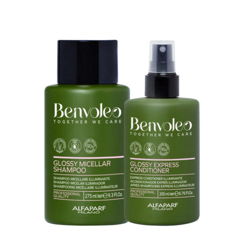 Alfaparf Milano Benvoleo Glossy Micellar Shampoo 275ml  Conditioner 200ml