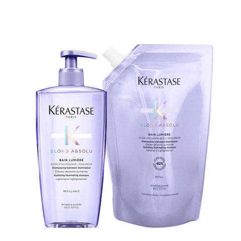 Kerastase Blond Absolu Bain Lumiere 500ml + Refill 500ml