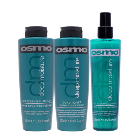 Osmo Hydrating Deep Moisture Shampoo 400ml Conditioner 400ml Miracle Repair 250ml