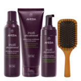 Aveda Invati Ultra Advanced Exfoliating Shampoo Light 200ml Conditioner Light 200ml Foam 150ml + Mini Paddle Brush