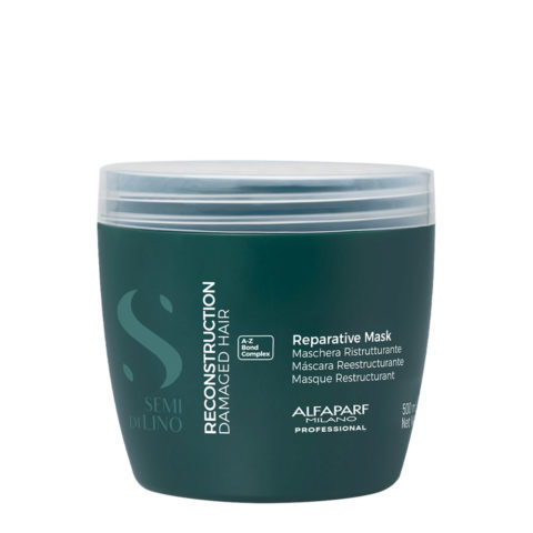 Alfaparf Milano Semi di Lino Reconstruction Reparative Mask 500ml - restructuring mask for medium to thick hair