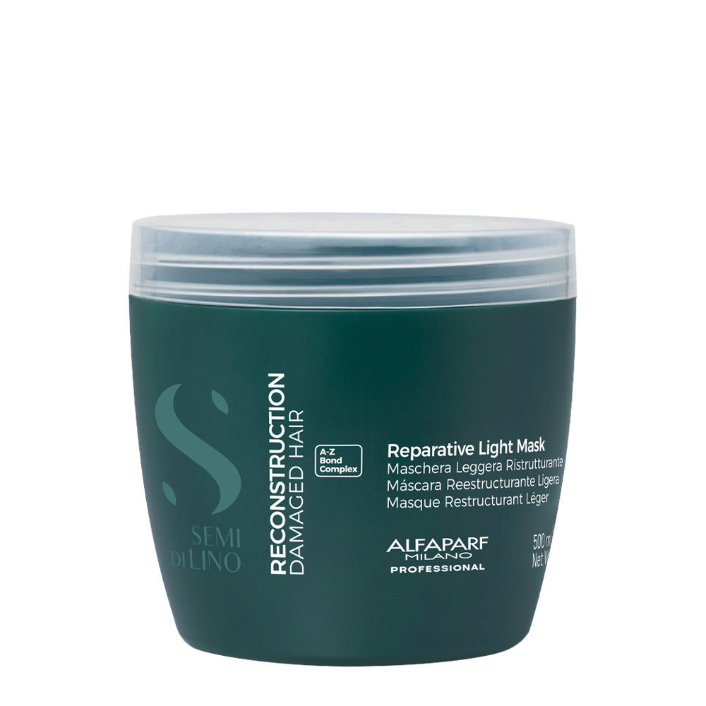 Alfaparf Milano Semi di Lino Reconstruction Reparative Light Mask 500ml  - restructuring mask for thin hair