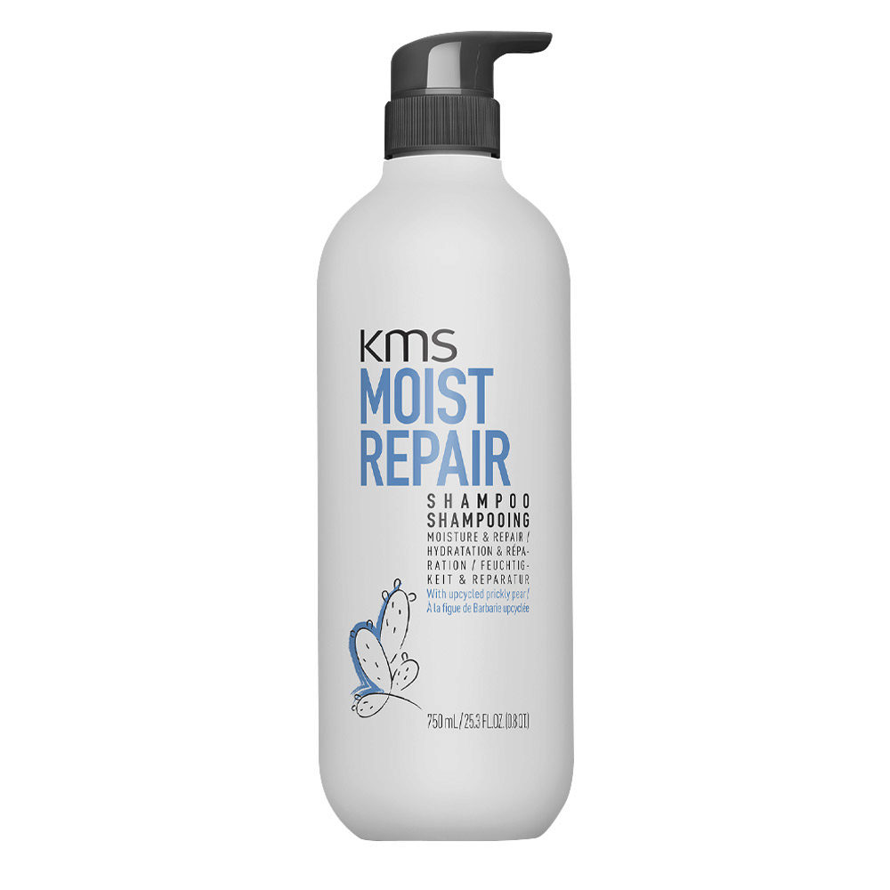 KMS Moist Repair Shampoo 750ml - hydrating restructuring shampoo