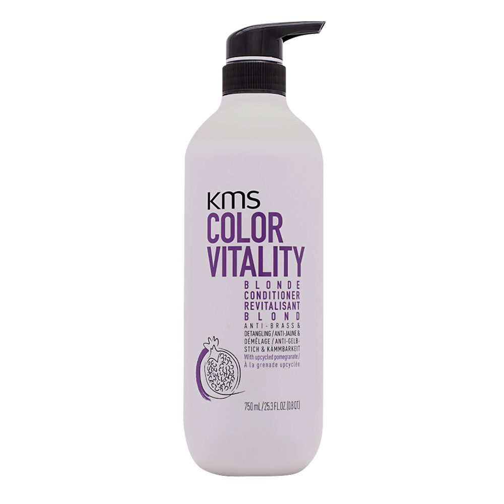 KMS Color Vitality Blonde Conditioner 750ml - blonde hair conditioner