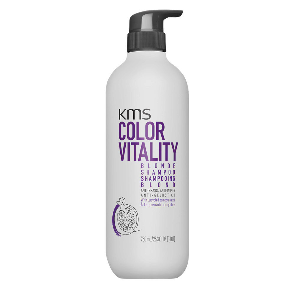 KMS Colour Vitality Blonde Shampoo 750ml - no yellow shampoo for blonde hair