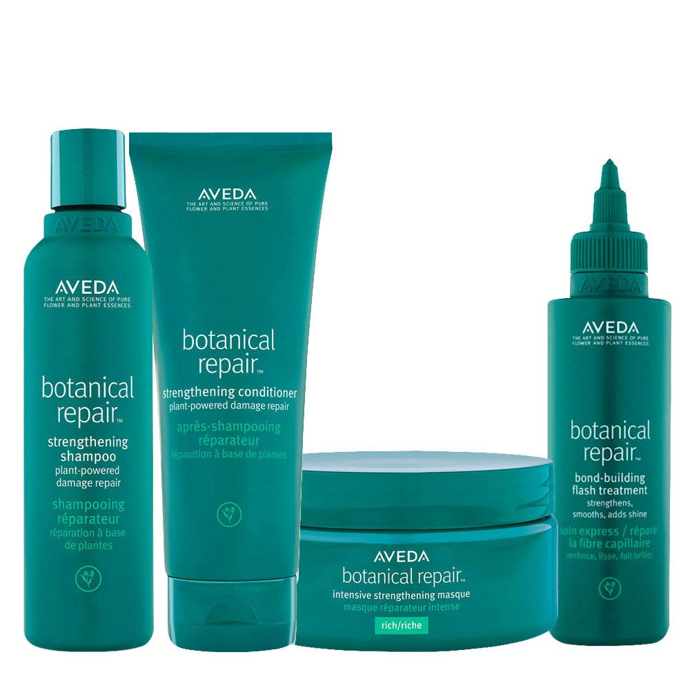 Aveda Botanical Repair Strengthening Shampoo 200ml Conditioner 200ml Masque Rich 200ml Treatment 150ml