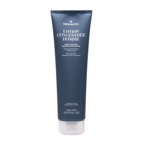 Medavita Lotion Concentree Homme Fresh Tonifying Shampoo&Shower Gel 300ml - toning shower shampoo