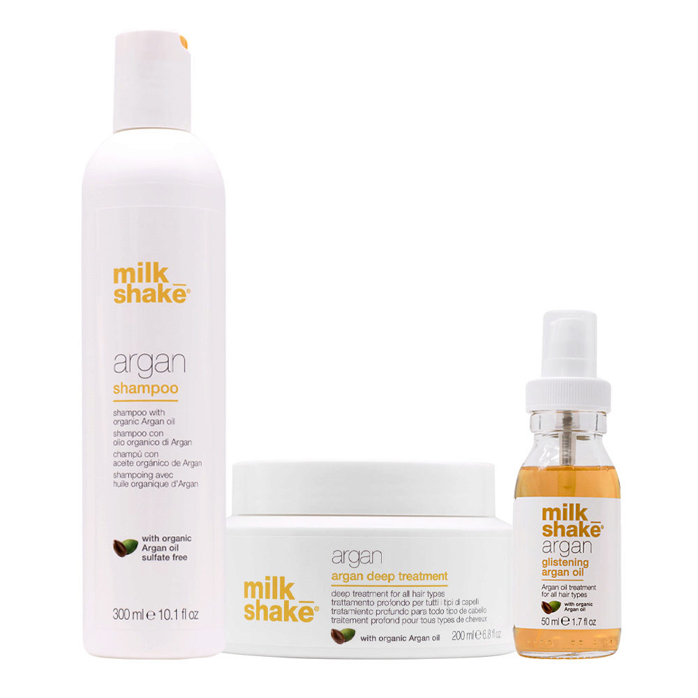 Z.one Concept Milk Shake Argan Shampoo 300ml Treatment 200ml Argan Oil 50ml