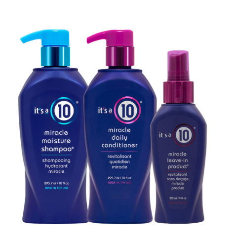 It's A 10 Miracle Moisture Shampoo 295,7ml Conditioner 295,7ml Leave-In Product 120ml