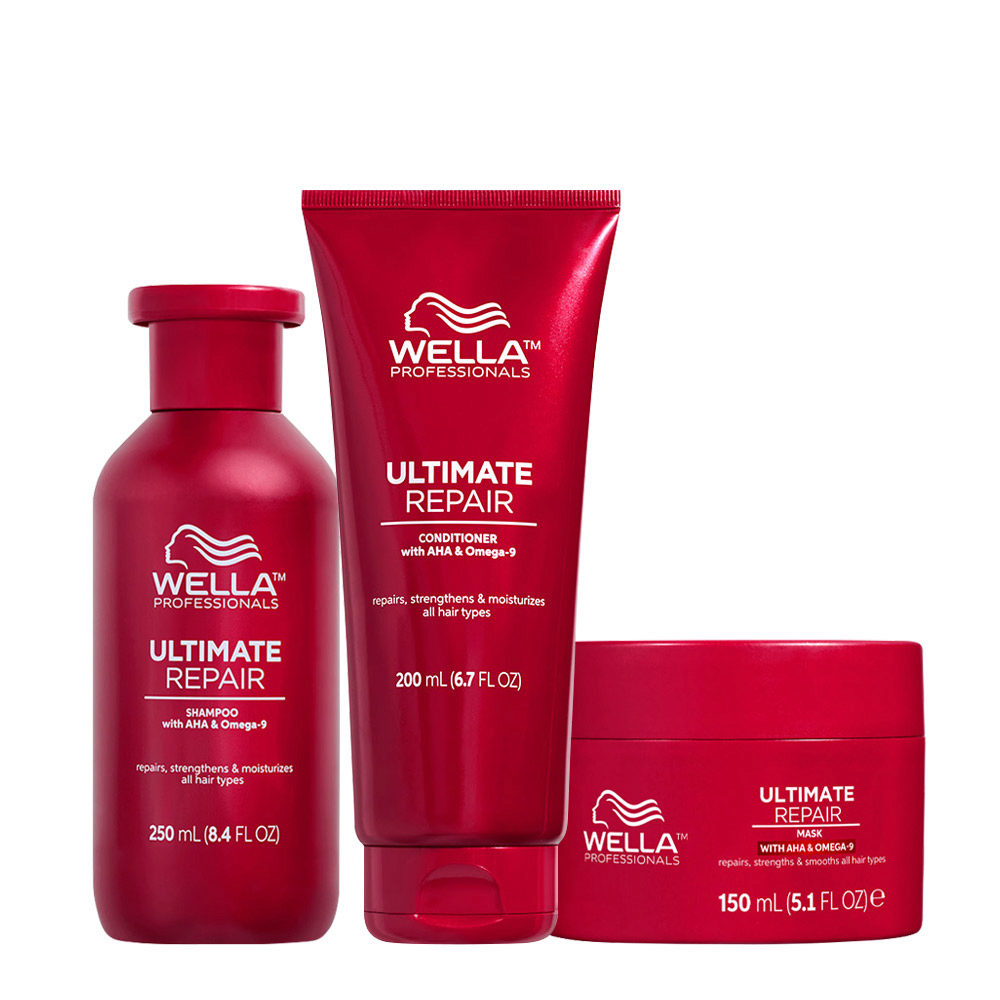 Wella Ultimate Repair Shampoo 250ml Conditioner 200ml Mask 150ml