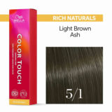 Wella Color Touch Rich Naturals 5/1 Light Ash Brown 60ml - semi-permanent color without ammonia