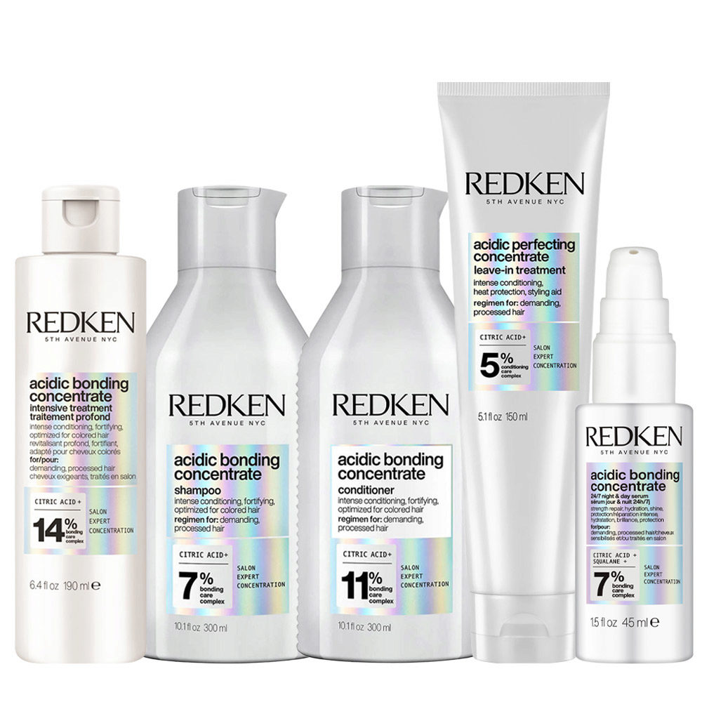 Redken ABC Pre Treatment 190ml Shampoo 300ml Conditioner 300ml Leave-in 150ml 24/7 Night & Day Serum 100ml