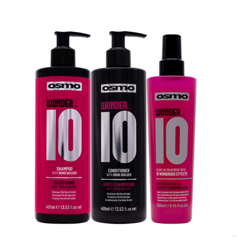 Osmo Wonder 10 Shampoo 400ml Conditioner 400ml  Leave in Treatment 250ml