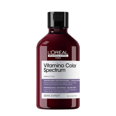 L'Oréal Professionnel Paris Vitamino Color Spectrum Purple Shampoo 300ml - no-yellow shampoo