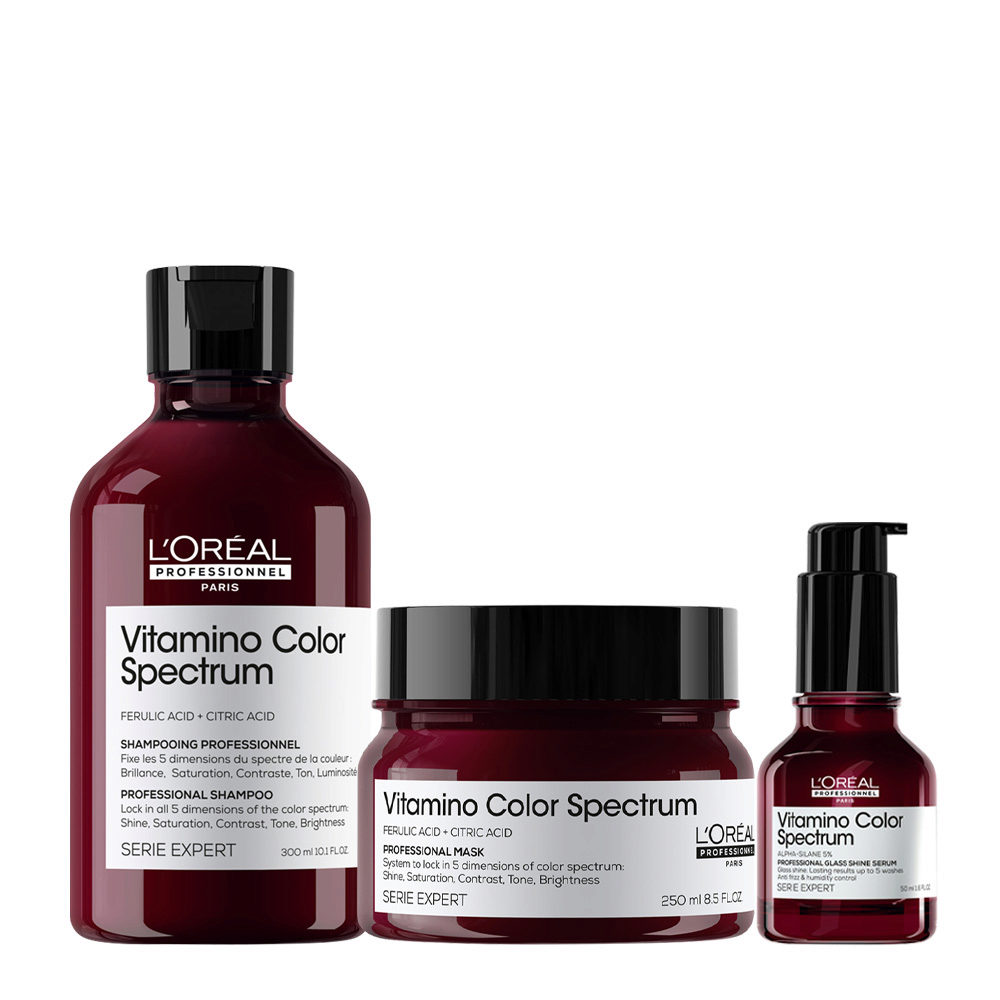 L'Oréal Professionnel Paris Vitamino Color Spectrum Shampoo 300ml Mask 250ml Serum 50ml